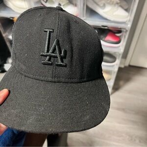 7 1/4 New Era black cap